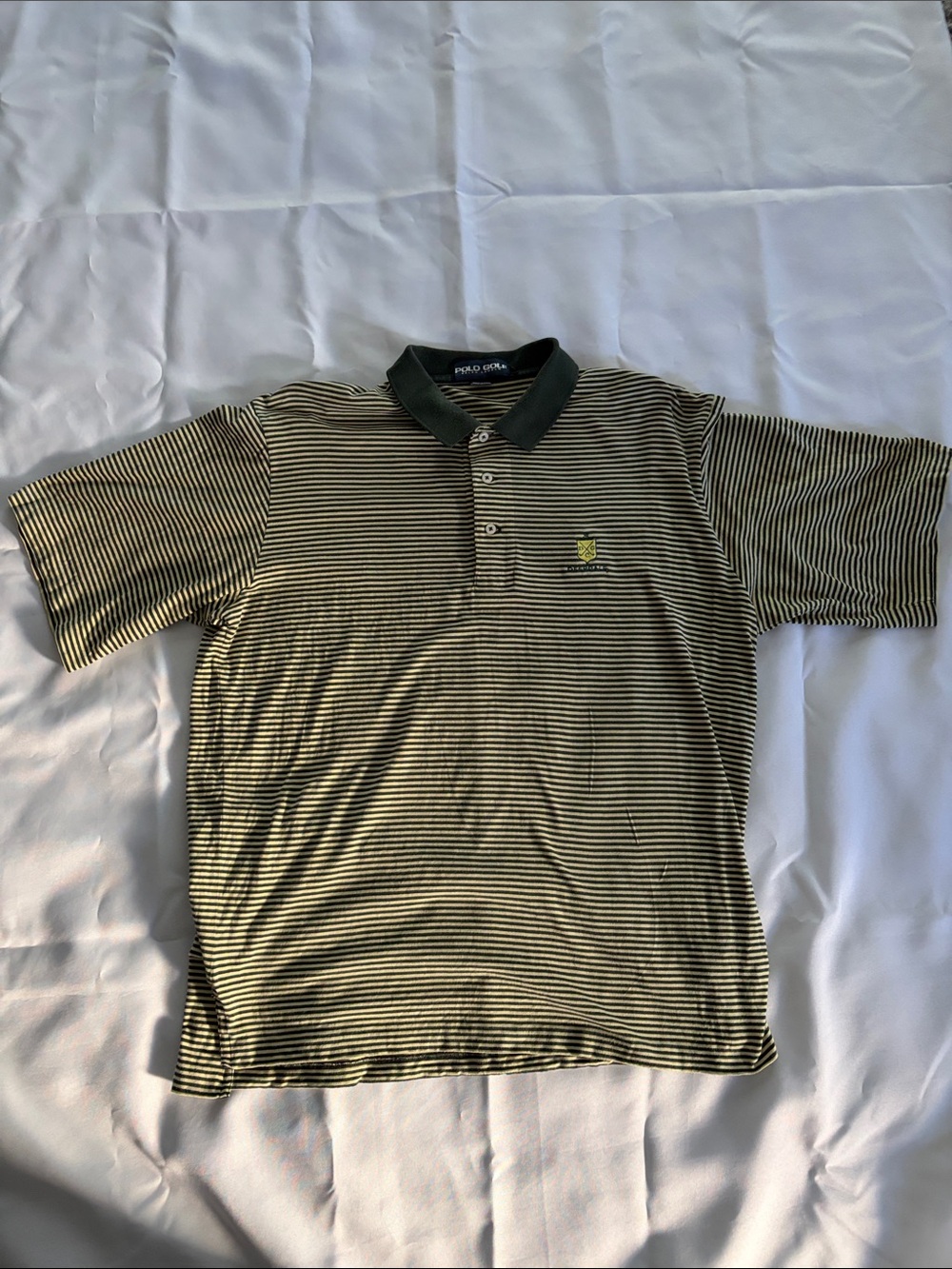 Polo by Ralph Lauren Olive Green & Black Striped Polo